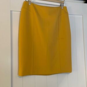 Yellow Halogen pencil skirt